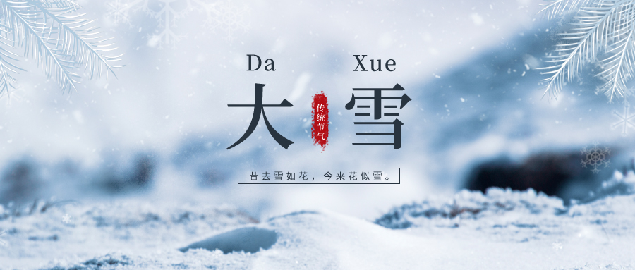 大雪 ▎雪落冬藏，將美好醞釀~